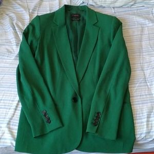 Kelly Green Tuxedo Blazer by Aritizia Babaton